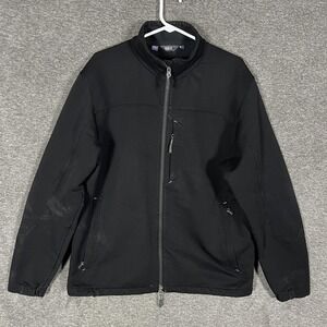 Ibex Peak Jacket Mens XL Black ClimaWool Softshell Full Zip Hiking Outdoor